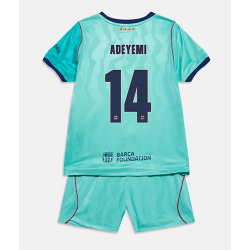 Barcelona Karim Adeyemi #14 Tredjeställ Barn 2026-27 Kortärmad (+ Korta byxor)